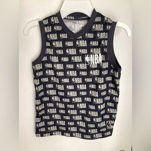 NBA Kids Sleeveless Jersey - Black and White 8